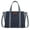 Navy, variant on Wrangler Color Block Tote Bag for Women - Stylish Large Shoulder Purse and Handbag, Coffee