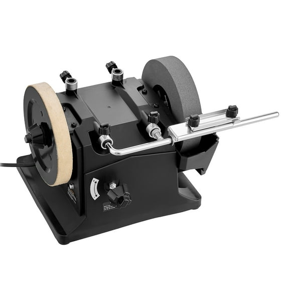 KFFKFF 8-Inch Wet Sharpening System, Water-Cooled Grinder Machine with 155 RPM Speed, Dual-Direction Vertical/Horizontal Wet Stone Grinder, Bench Grinder for Knives, Chisels, and Axes