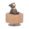 thumbnail image 4 of Caja de música redonda de madera, caja de música redonda de madera Caja de música giratoria de animales de madera Caja de música de animales Los mejores materiales Jadeshay A, 4 of 8