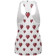 thumbnail image 2 of 8 Bit Hearts All Over Womens Racerback Tank Top - 2X-Large, 2 of 2
