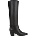 thumbnail image 2 of Franco Sarto Women's L-Sorelina Knee High Boots Black Leather Wide Calf 11M, 2 of 6