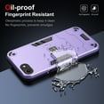 thumbnail image 2 of Allytech Hybrid Protective Case for iPhone 7 / 8 / SE 2022 & 2020, Camera Screen Protection, Soft TPU Bumper + Hard PC Back Panel Anti-Drop & Anti-Oil Case Cover, Purple, 2 of 7