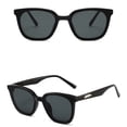 thumbnail image 3 of TIEVOSA Lunettes de Soleil pour Femmes Mode Rétro Lunettes de Soleil Carrées Style Net Rouge Personnalité (Noir), 3 of 3