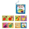 thumbnail image 1 of 6 Patrones, 8 Páginas, Tela Suave, Libro Duradero, Formas Inglés, Juguetes Educativos para El Desarrollo Y Bebés Hugo  Libro de desarrollo de inteligencia, 1 of 7