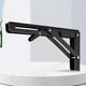 thumbnail image 4 of Soporte Triangular Plegable 2 piezas de estante de mesa de banco de acero inoxidable para muebles (negro 12 pulgadas A), 4 of 5