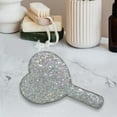 thumbnail image 1 of Runquan Cute Handheld Makeup Mirror Cosmetic Mirror with Handle Princess Handheld Mirror White, 1 of 8