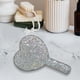 thumbnail image 1 of Pequeño espejo de maquillaje de mano Espejo Decorativo Bling Bling Espejos de corazón Espejo de mano para mujeres Niñas Regalo del Blanco Macarena espejo cosmético, 1 of 8