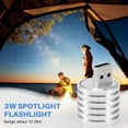 thumbnail image 6 of Aluminum 3W USB LED Lamp Socket Spotlight Flashlight White Light,1 x spotlight flashlight,silver, 6 of 8
