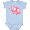 thumbnail image 3 of Inktastic Pink Owl and Butterfly Girls Baby Bodysuit, 3 of 5