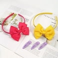 thumbnail image 4 of School Hair Accessories Set for Little Teen Girls Uniform Hair Bows Set with Hair Clips,Headbands and Ponytail Holders, 4 of 20