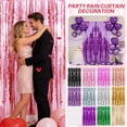 thumbnail image 2 of Party Rain Curtain Decoration - White Foil Fringe Curtain for Birthday, Wedding, Baby Shower, Holiday, Bachelorette Party, Balloon Backdrop & Celebration Scene Atmosphere Setup, 2 of 7
