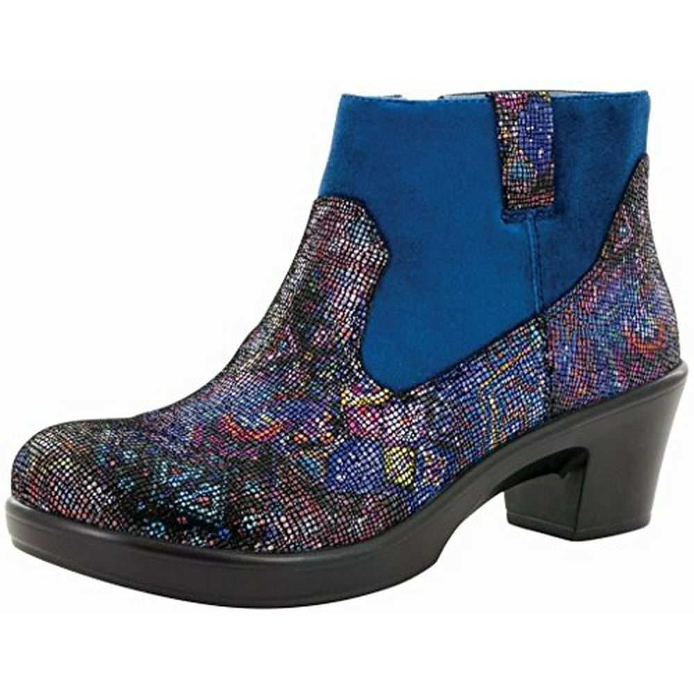 alegria leather ankle boots