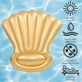 thumbnail image 5 of Pool Central 63" Inflatable Shell 1-Person Swimming Pool Float - Gold, 5 of 6