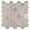Sheela, variant on SAMPLE-Xen Graff Graff 2-in. Honeycomb Polished Glass and Natural Stone Mosaic Wall Tile