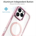 thumbnail image 5 of For iPhone 14 Pro Max Case, Magnetic Clear Case with Lens Kickstand, Full-Body Shockproof Protective Crystal Cover, Compatible with MagSafe, Anti-Yellowing Transparent Phone Cover,White, 5 of 8