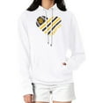 thumbnail image 4 of Women's G-III 4Her by Carl Banks  White San Diego Padres Heart Fleece Pullover Hoodie, 4 of 5