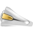 thumbnail image 5 of 14K Two-Tone Ibgoodman With Black Rhodium Men's Polished And Satin 1/2 Carat Aa Quality Diamond Cluster Ringsize 10 - Jbsp, 5 of 5