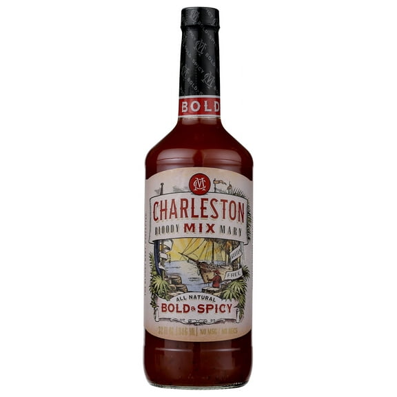 Charleston Mix 'Bold & Spicy' All-Natural Premium Bloody Mary Mix, 1 L Bottle