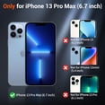 thumbnail image 2 of Funda magnética mate negra SUPFINE para iPhone 13 Pro Max, 2 of 7