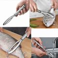 thumbnail image 3 of Foundation Fish Scaler 304 Stainless Steel Fish Scale Remover Kitchen Gadgets Professional Fish Scaler Fish Scraper Flat Inclined Bone Tongs, 3 of 4