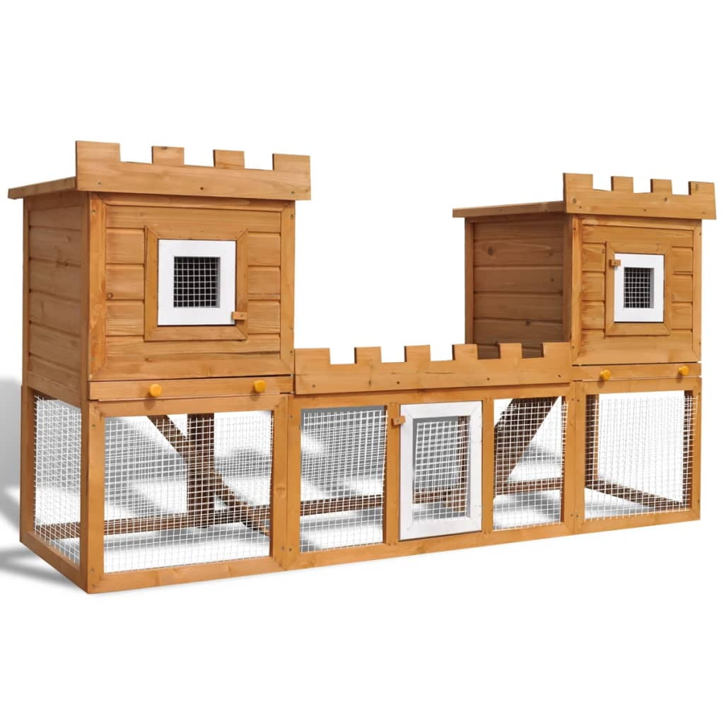 double height rabbit hutch