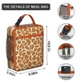 thumbnail image 2 of Animal Print Insulated Lunch Tote – Modern Leopard and Cheetah Pattern with Vintage Tropical Flair, Waterproof Durable Thermal Bento Bag for Work, School, and Travel, 2 of 5