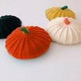 thumbnail image 7 of Xfvqtps Halloween Hat Pumpkin Beret for Kids Knitted Cute Elastic Warm Cap Accessories for Halloween Party Orange, 7 of 7