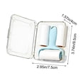 thumbnail image 2 of Mini Lint Roller with Replaceable Adhesive Tape, Compact Portable Pet Hair Remover Brush for Clothes, Furniture & Travel, Sticky Roller for Quick Clean & Daily Household Use, 4*3*2in, Blue, 2 of 7