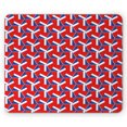 thumbnail image 1 of Geometric Mouse Pad, Abstract Contemporary Illustration of Triangle Forms Pattern, Rectangle Non-Slip Rubber Mousepad, Vermilion and Lavender Blue, by Ambesonne, 1 of 2