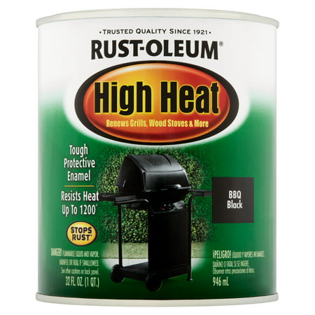 Rust-Oleum High Heat Tough Protective Enamel BBQ Black, 32 fl