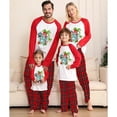 thumbnail image 2 of Pijamas familiares navideños a juego, conjuntos de pijamas a cuadros blancos y negros, Navidad en julio, 2 of 4