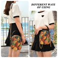 thumbnail image 6 of FORMRS Crossbody Bag for Women Quilted Travel Shoulder Cell Phone Purse with Chain Strap Handbag, Colorful Leaves, 6 of 7