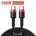 thumbnail image 1 of Cable Baseus 100W USB C a USB tipo C para MacBook Pro carga rápida 4,0 carga rápida para Samsung Xiaomi mi 10 Cable de carga Tan Jianjun unisex, 1 of 2