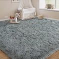 thumbnail image 5 of Janvonne Area Rugs for Living Room,9x12ft Soft Non Skid Easy-care Shaggy Carpets for Bedroom, Dorms,Children's Room,Home Decor Aesthetics,Light Gray, 5 of 8