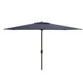 thumbnail image 2 of SAFAVIEH Outdoor Collection Athens 6.5 x 10-Foot Rectangle Umbrella Navy/White, 2 of 6