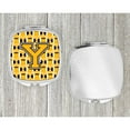 thumbnail image 4 of Letter Y Football Black Old Gold and White Compact Mirror CJ1080-YSCM, 4 of 4