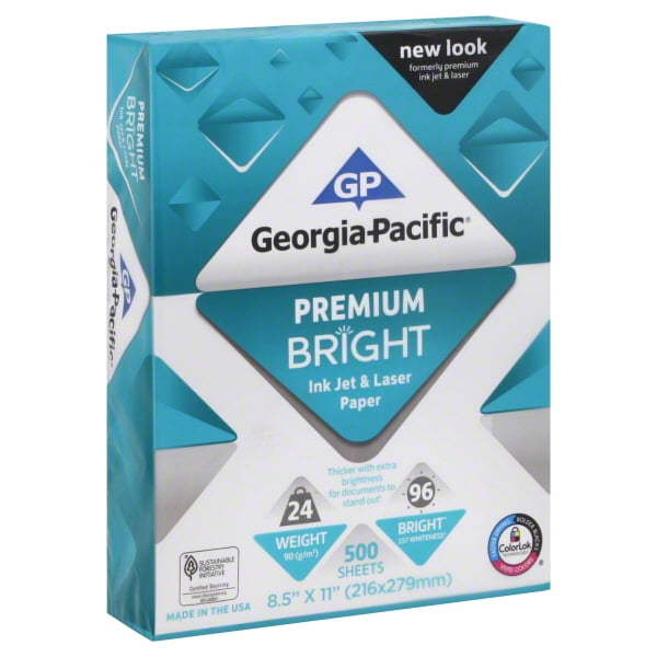 Premium Bright Inkjet & Laser Paper, 8.5 x 11, 24 lb