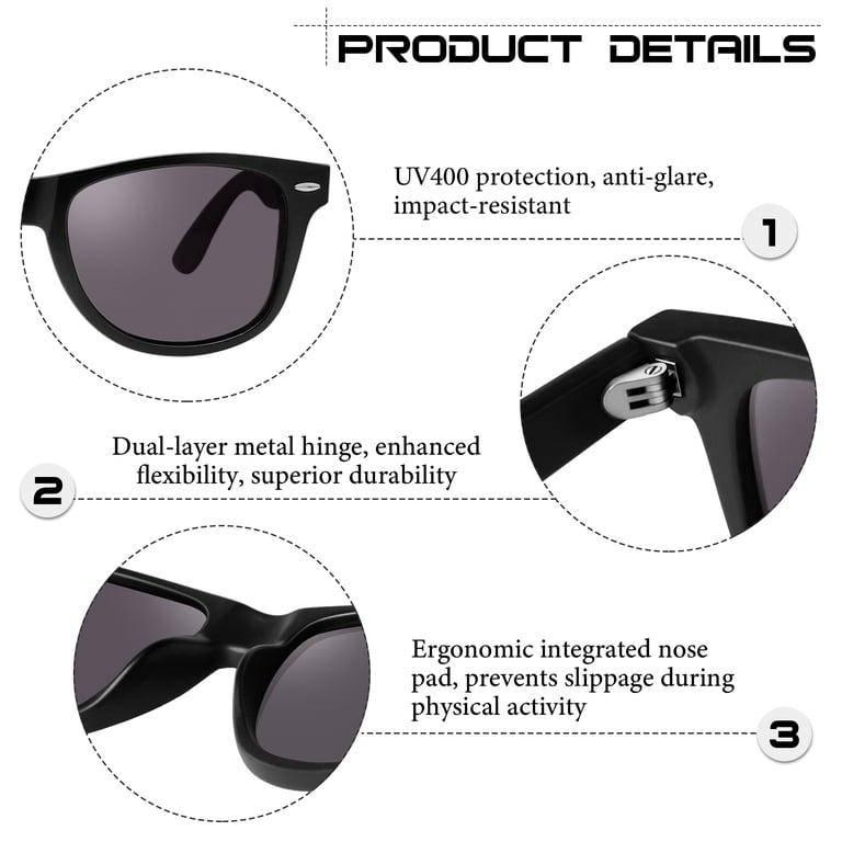 Kanastal Photochromic Sunglasses, Adaptive Square Frame photo 4