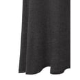 thumbnail image 4 of Doublju Women's High Waist Elastic Soft Flare Flowy Midi Skirt (Plus Size Available), 4 of 4