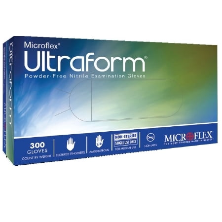 Microflex Medical Ultraform Exam Glove - UF-524-MBX - Medium, 300 Each / Box