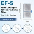 thumbnail image 4 of 8 Pack Filter Cartridges for Top Fin EF-S Element and BF5 BETTAFLO Filter, Thickened Fish Tank Replacement Filters Cartridge with Zeolite, 4 of 7