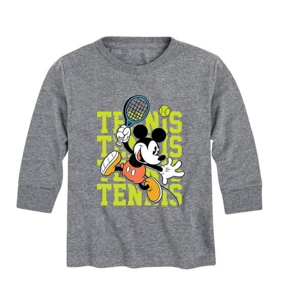 Mickey & Friends - Mickey Tennis - Toddler And Youth Long Sleeve Graphic T-Shirt