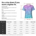 thumbnail image 4 of Naloa Multicolor Glitter Men's T-Shirt Sport T-shirt Men's Basic Tee Casual Men's Shirt, Round Neck, Short Sleeves - 3X-Large, 4 of 5