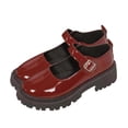 thumbnail image 7 of Miluxas Platform Mary Jane Shoes Women Chunky Mary Janes for Women Flats Comfort Ladies Dressy Casual Cute Work Shoes Red 6(37), 7 of 7