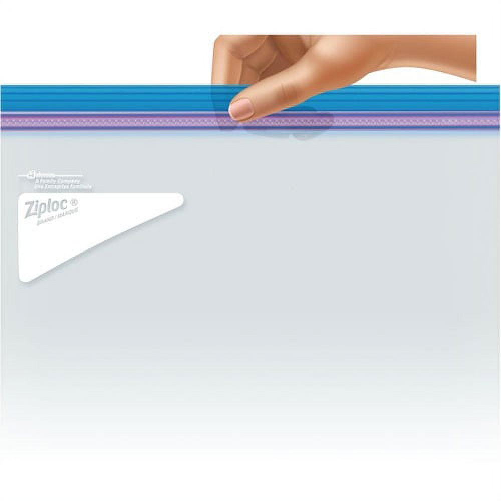 Ziploc 2-Gallon Freezer Bags Extra Large Size - 2 gal - 13" Width - 10/Box - Food, Money, Meat, Poultry, Fish, Soup