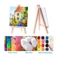thumbnail image 3 of Mini Caballete De Madera Con Lienzo Para Pintura 14 Piezas BELUG blanco, 3 of 3