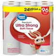 Great Value Ultra Strong Toilet Paper, 24 Mega Rolls