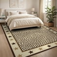 thumbnail image 3 of ODIKA Spotted Cowboy Border Arae Boho Motif Southwestern Farmhouse Flowing Dynamic Foldable Easy Care for King Size Bedroom, Master Suite, Under Bed, 3 of 7
