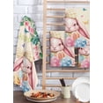 thumbnail image 2 of Easter Rabbits Kitchen Dish Towels for Drying Dishes Set of 4, Cute Bunny Eggs Butterflies Floral Leaf Beige Waffle Weave Microfiber Hand Tea Bathroom Towels Quick Dry & Absorbent Towel 15.7x23.6, 2 of 7