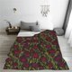thumbnail image 5 of Fotbe Burgundy Peony Flowers Manta de Franela Acolchonada con Estampado, Súper Suave y Esponjosa, Extra Grande para Sofá, Cama, Uso Todo el Año-40"x30", 5 of 7